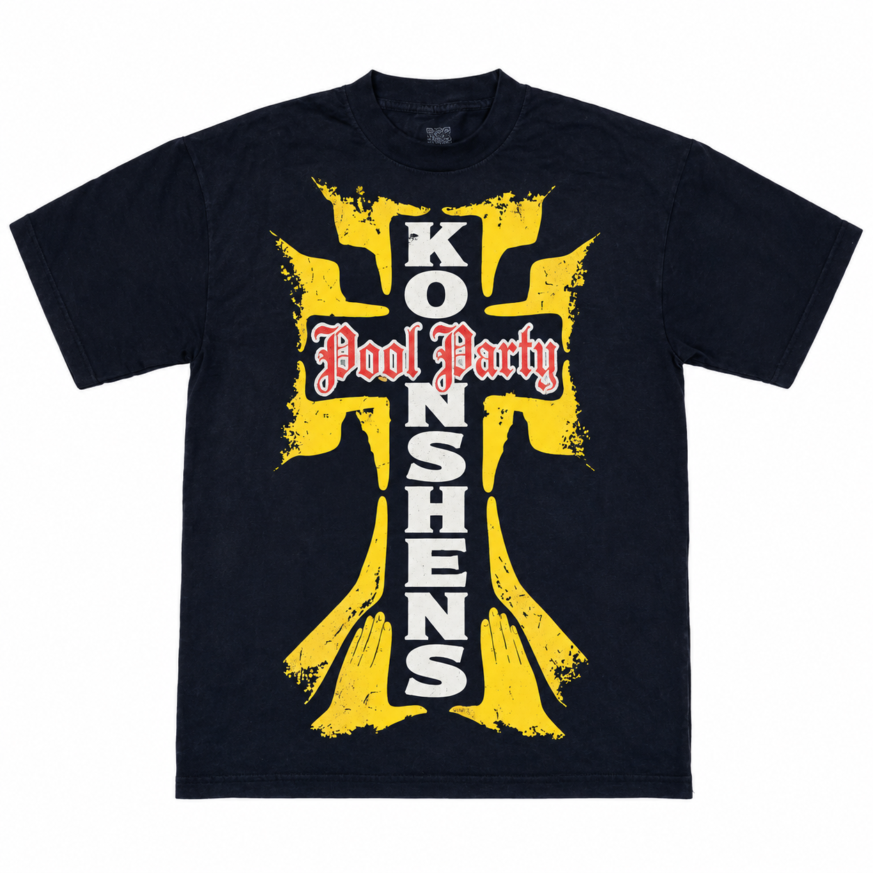 Pool Party Black T-shirt — front